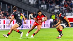 Le joueur du RCT Leicester Fainga'anuku, le 20 avril 2024 