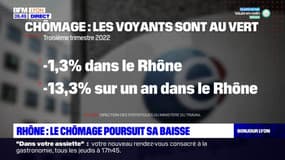 Rhône: le chômage poursuit sa baisse