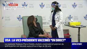La vice-présidente américaine élue Kamala Harris s'est fait vacciner en direct contre le Covid-19