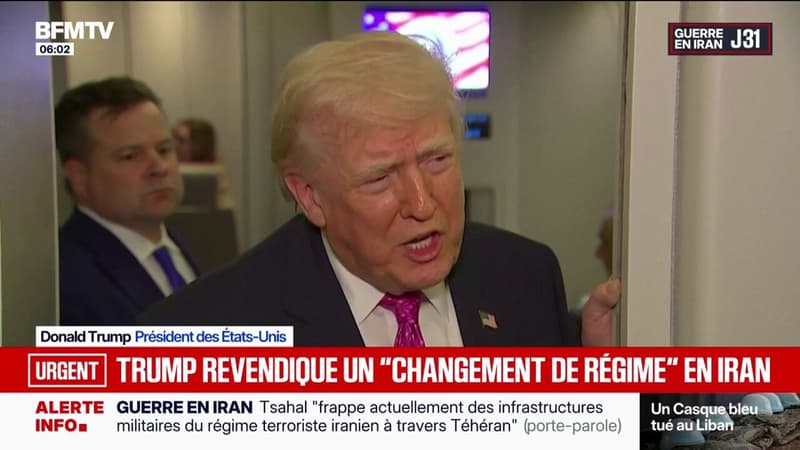 Guerre au Moyen-Orient: Donald Trump considère avoir obtenu un "changement de régime" en Iran