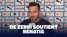 OM : De Zerbi au soutien de Benatia après ses propos sur l'arbitrage