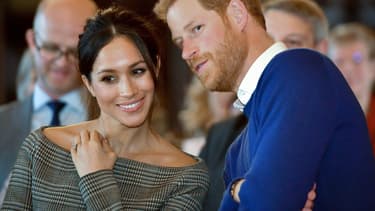 Meghan Markle et le prince Harry à Cardiff le 18 janvier 2018