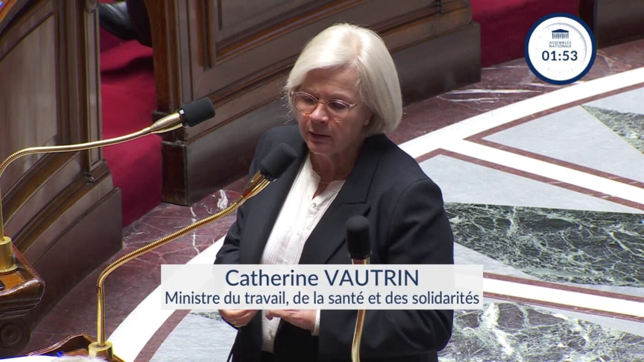 Catherine Vautrin, ministre du travail, de la santé et des solidarités