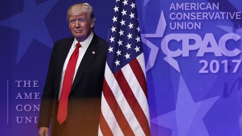 Donald Trump lors de son discours devant le CPAC