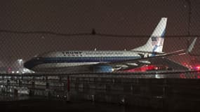 L'avion de Mike Pence, le colistier de Donald Trump, a fait une sortie de piste à l'aéroport La Guardia de New York le 27 octobre 2016