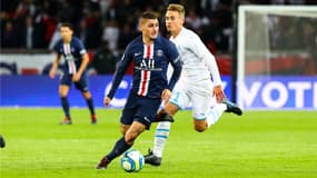 Marco Verratti contre l'OM de Valentin Rongier