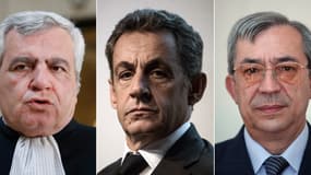 L'avocat Thierry Herzog, l'ancien président Nicolas Sarkozy et le haut fonctionnaire Gilbert Azibert