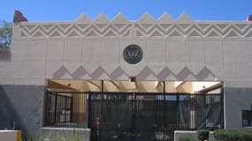 L'ambassade des Etats-Unis à Sanaa, au Yémen
