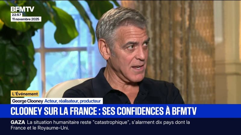 "Je suis sur Duolingo pour apprendre le français": les confidences de Georges Clooney à BFMTV