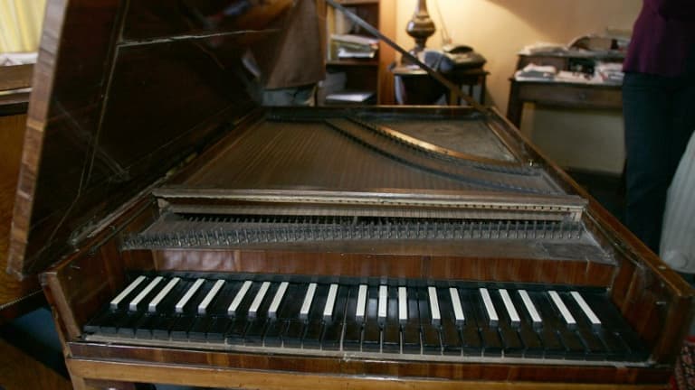 Un piano-forte de voyage ayant probablement appartenu à Mozart.
