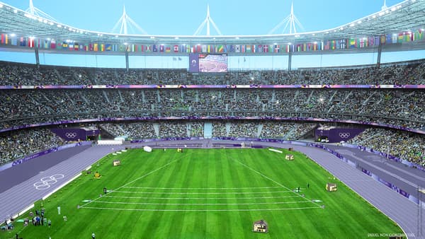 La piste d'athlétisme du Stade de France pour Paris 2024
