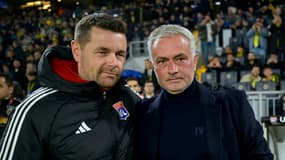 Pierre Sage et José Mourinho le 23 janvier 2025
