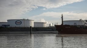 Le site ExxonMobil, à Port-Jérôme-sur-Seine en Seine-Maritime le 12 octobre 2022