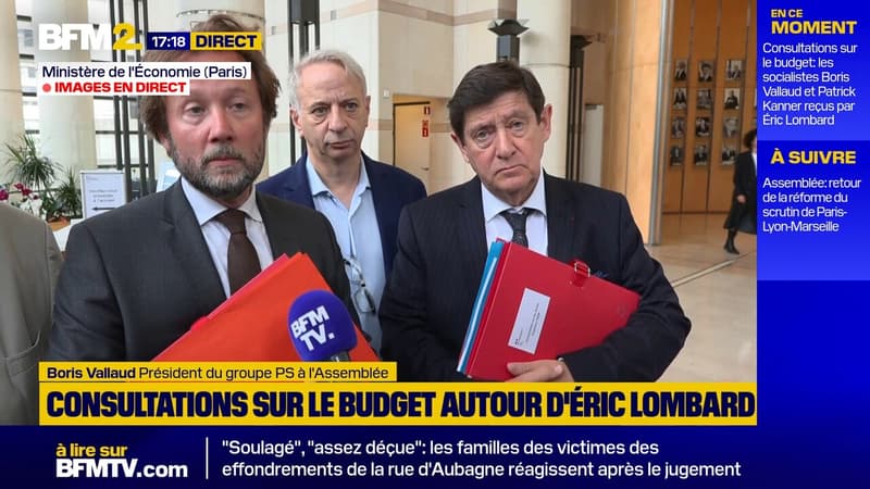 Consultations sur le budget 2026: le socialiste Boris Vallaud reçu à Bercy