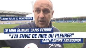 Exeter (Q) 33-33 Montpellier : "J'ai envie de rire et pleurer" Saint-André abasourdi par l'élimination