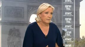 Marine Le Pen était l'invitée de BFMTV ce vendredi. 