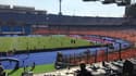 Le stade du Caire avant le coup d'envoi de RD Congo-Ouganda