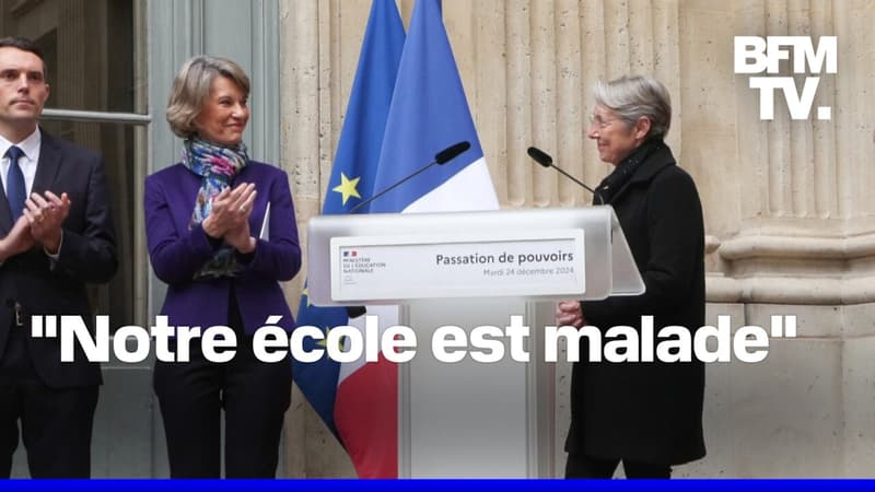 La passation entre Anne Genetet et Élisabeth Borne au ministère de l'Éducation nationale en intégralité