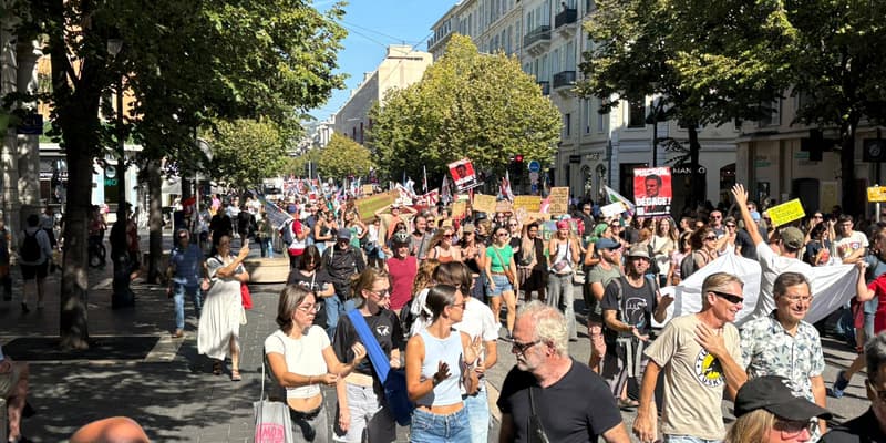 Cortège niçois de la manifestation nationale du jeudi 18 septembre 2025