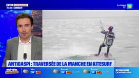 Cherbourg: une traversée de la Manche en kite-surf pour aller récupérer du pain afin de lutter contre le gaspillage alimentaire