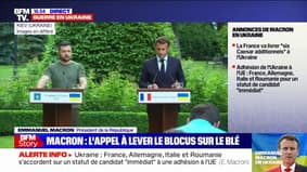 UE: La France, l'Allemagne, l'Italie et la Roumanie soutiennent le "statut de candidat immédiat à l'adhésion" pour l'Ukraine, affirme Emmanuel Macron
