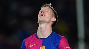 Dani Olmo lors du match Barcelone-Benfica (3-1, Ligue des champions), le 11 mars 2025