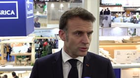 Emmanuel Macron à Paris, au Salon de l'Agriculture, samedi 22 février 2025.