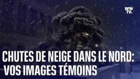 Les images des chutes de neige dans le nord de la France ce mercredi