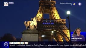 Journée des femmes: le hashtag #RegardeMoiBien affiché sur la Tour Eiffel
