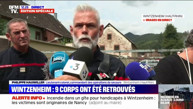 Incendie à Wintzenheim: le feu est éteint, la situation est stable, selon le commandant des opérations de secours