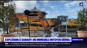 Sanary-sur-Mer: démolition d'un immeuble mitoyen à celui qui s'est effondré