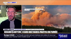 Californie: un incendie historique a déjà ravagé 46.000 hectares du Grand Canyon