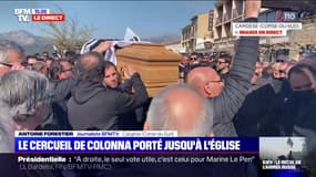 Corse: le cercueil d'Yvan Colonna porté jusqu'à l'église