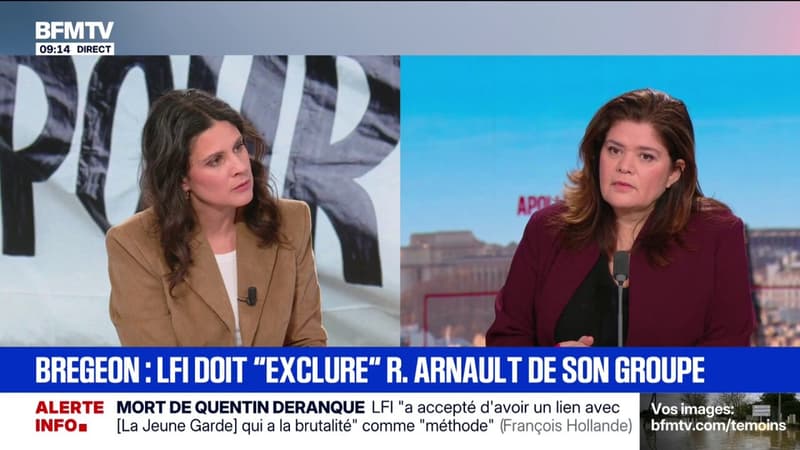 Mort de Quentin Deranque: Raquel Garrido se dit "inquiète pour le devenir des jeunes militants de gauche qui sont souvent menacés"