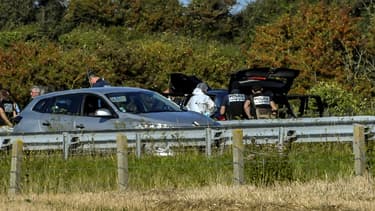 La voiture du suspect.