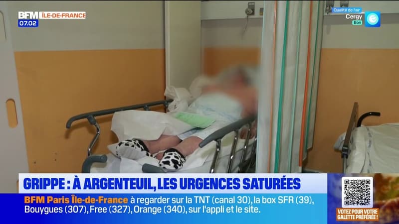 Argenteuil: les urgences font face à l'afflux de patients à cause de la grippe