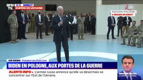 Joe Biden aux soldats américains en Pologne: "Vous êtes là pour défendre pour la démocratie contre l'autocratie"
