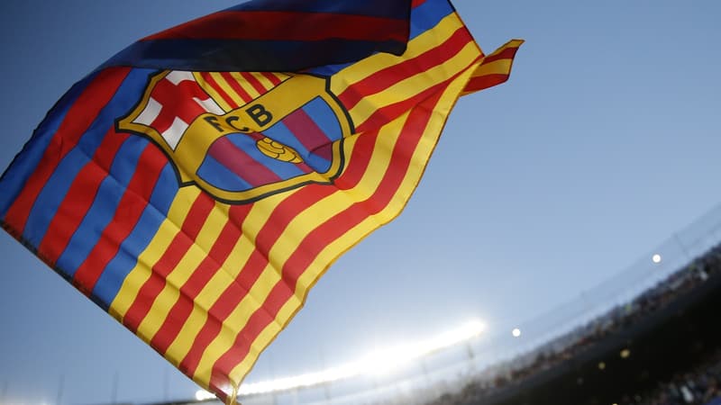 Drapeau du FC Barcelone