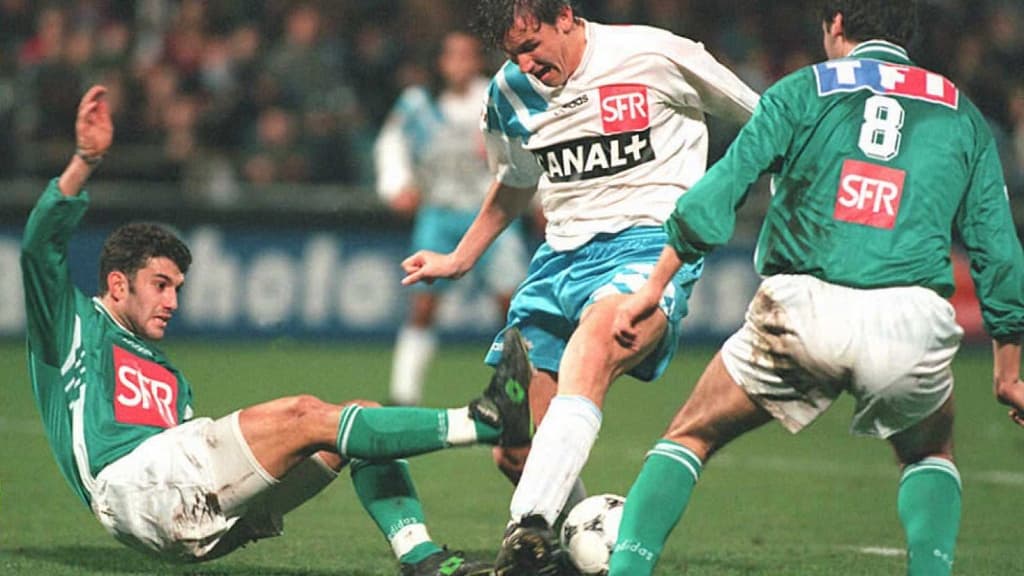 Tony Cascarino avec l'OM