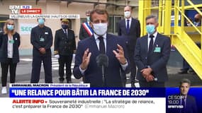 Emmanuel Macron: "Dans le plan de relance de 100 milliards d'euros, il y aura 15 milliards pour l'innovation et les relocalisations"