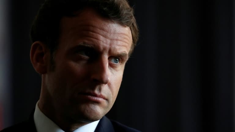 Emmanuel Macron à La Courneuve (Seine-Saint-Denis) le 7 avril 2020