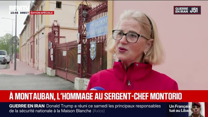 "Il n'y a pas de mot": l'émotion à Montauban après la mort du sergent-chef Florian Montorio