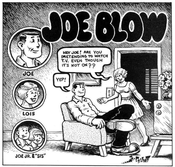 La première case de la BD "Joe Blow"