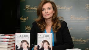 Valérie Trierweiler à Londres le 25 novembre 2014, pour la promotion de son livre "Merci pour ce moment", traduit en anglais.