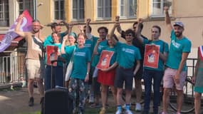 Des locataires de la Croix-Rousse se sont mobilisés pour dénoncer les passoires thermiques et leurs conditions de vie. 
