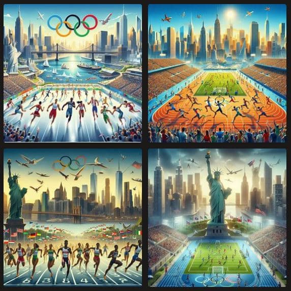 Dall-E imagine les JO à New York
