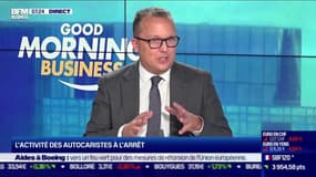 Ce mardi 13 octobre, Jean-Sébastien Barrault, président de la Fédération Nationale des Transports de Voyageurs, s'est penché sur l'impact de la crise sur le secteur du transport notamment sur les autocaristes dans l'émission Good Morning Business présentée par Sandra Gandoin et Christophe Jakubyszyn. Good Morning Business est à voir ou écouter du lundi au vendredi sur BFM Business.


Dans "Good morning business", Christophe Jakubyszyn, Sandra Gandoin et les journalistes de BFM Business (Nicolas Doze, Hedwige Chevrillon, Jean-Marc Daniel, Anthony Morel...) décryptent et analysent l'actualité économique, financière et internationale. Entrepreneurs, grands patrons, économistes et autres acteurs du monde du business... Ne ratez pas les interviews de la seule matinale économique de France, en télé et en radio.

BFM Business est la 1ère chaîne française d'information économique et financière en continu, avec des interviews exclusives de patrons, d'entrepreneurs, de politiques, d'experts et d'économistes afin de couvrir l'ensemble de l'actualité française et internationale. BFM Business vous propose aussi des conseils pour vos finances par des personnalités de référence dans les domaines du patrimoine, de l'immobilier ou des marchés financiers. Retrouvez tous les jours : Christophe Jakubyszyn, Faïza Garel-Younsi, Nicolas Doze, Hedwige Chevrillon, Jean-Marc Daniel, Anthony Morel, Guillaume Sommerer, Cédric Decoeur, Karine Vergniol, Grégoire Favet, Sébastien Couasnon, Emmanuel Lechypre, Benaouda Abdeddaïm, Stéphanie Coleau... BFM Business est disponible sur votre box (SFR : canal 46 / Orange : canal 228 / Bouygues : canal 242 / Canal : canal 108) ainsi qu'en direct et replay  sur l'application BFM Business et le site : www.bfmbusiness.fr.