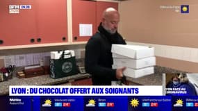 A Lyon, le chocolatier Philippe Bernachon a décidé d'offrir ses chocolats de Pâques aux soignants