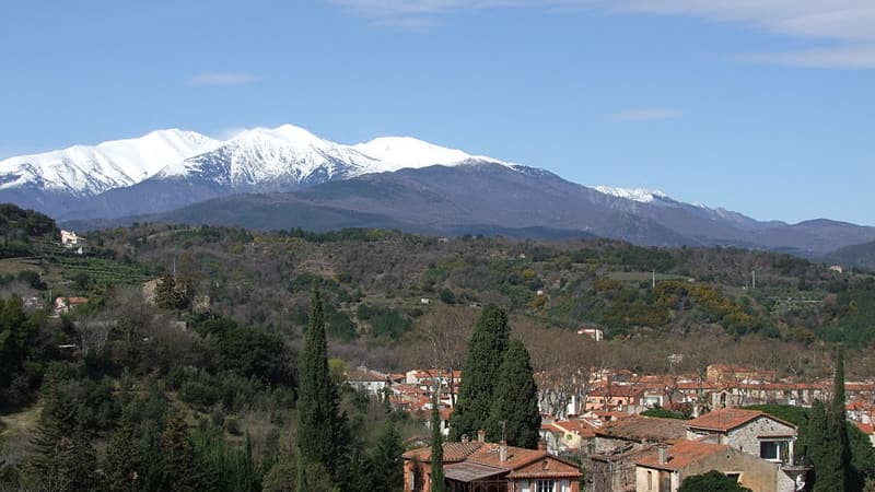 Paysage près de Céret, dans les Pyrénées-Orientales