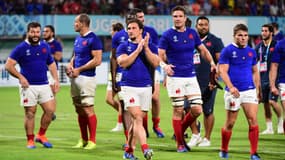 La joie des Bleus après la victoire contre les Tonga